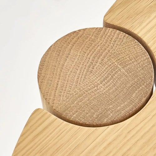 丹麥Tolv Cove圓形糖錠餐桌 (橡木、120公分)