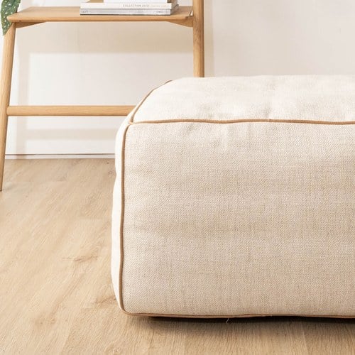 丹麥Tolv 假日沙發豆腐凳 (米)