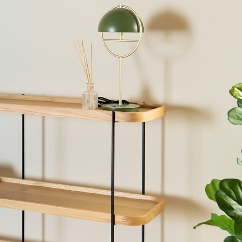 丹麥Tolv Humla 立體邊緣多層置物展架 (橡木、高135 公分)