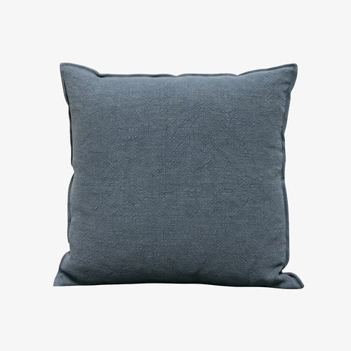 丹麥Tolv 棉麻抱枕 (60x60、墨灰)