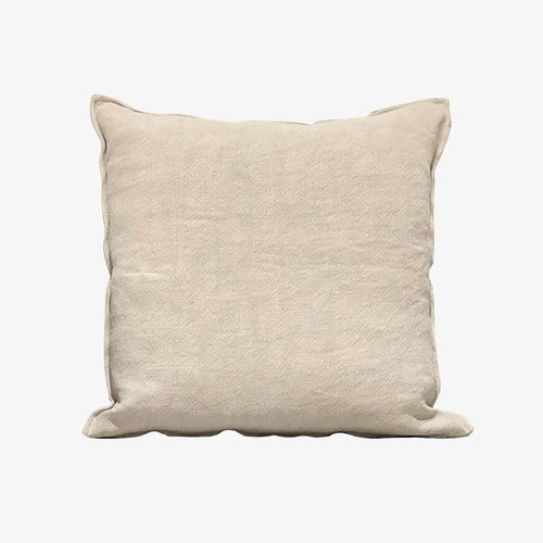 丹麥Tolv 棉麻抱枕 (50x50、杏色)