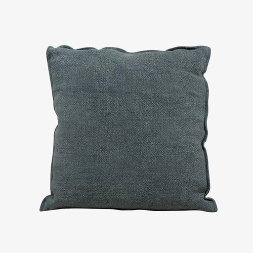 丹麥Tolv 棉麻抱枕 (50x50、藍綠)