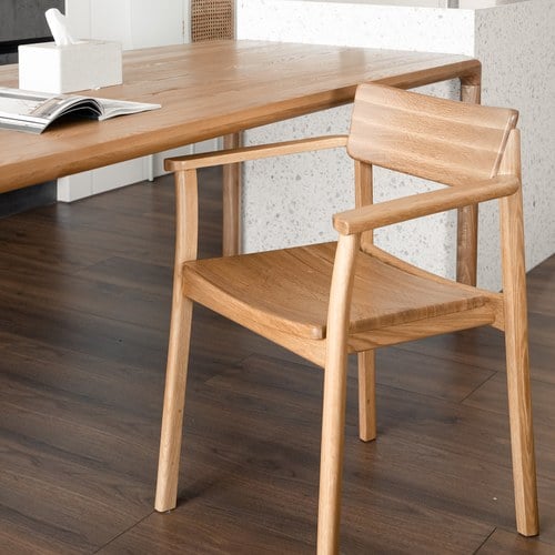 丹麥Tolv Poise典藏實木扶手椅(橡木)