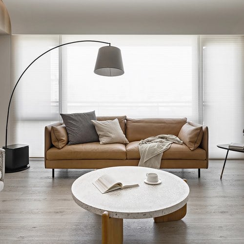 丹麥Tolv Weekend北歐假日皮革沙發 (淺焦糖、190公分)