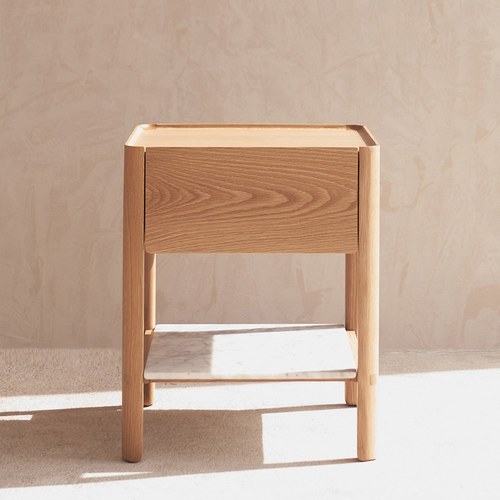 丹麥Tolv Tye 床邊櫃 (橡木/大理石)