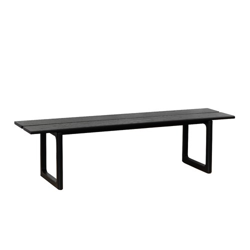 丹麥Tolv Hover設計師輪廓長凳(黑色/170公分)