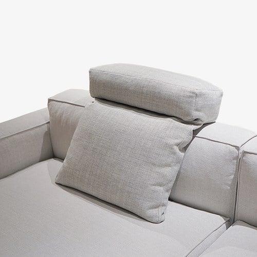 丹麥Tolv Baker積木移動式頭靠枕(混麻灰)