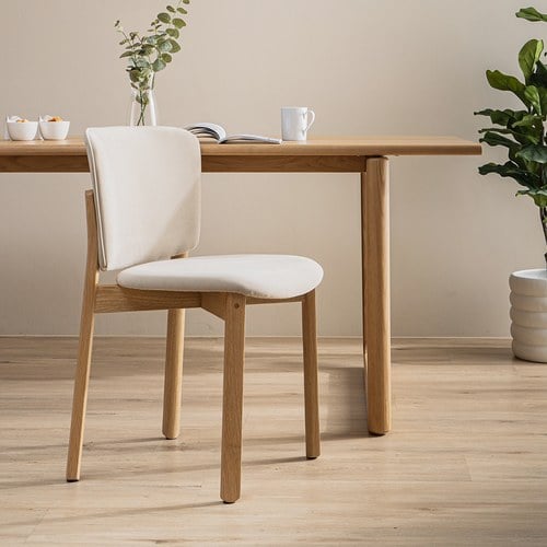 丹麥Tolv Pinta寬厚椅背單椅 (米色貓抓布)