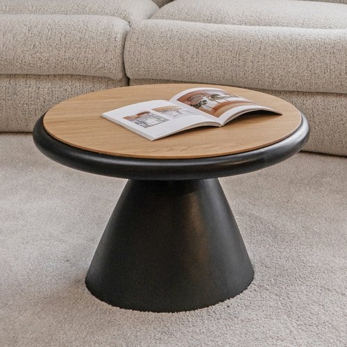 丹麥Tolv RAMEL沙漏茶几 (黑混凝土)