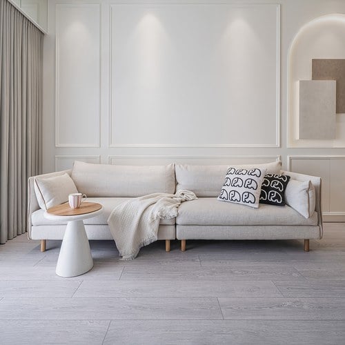 丹麥Tolv Weekend北歐假日風情沙發 (米、270公分)