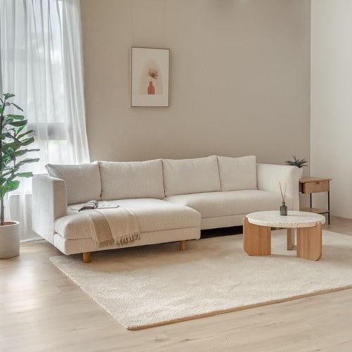 丹麥Tolv Sequel 簡約永恆左向L型沙發 (雪白、280公分)