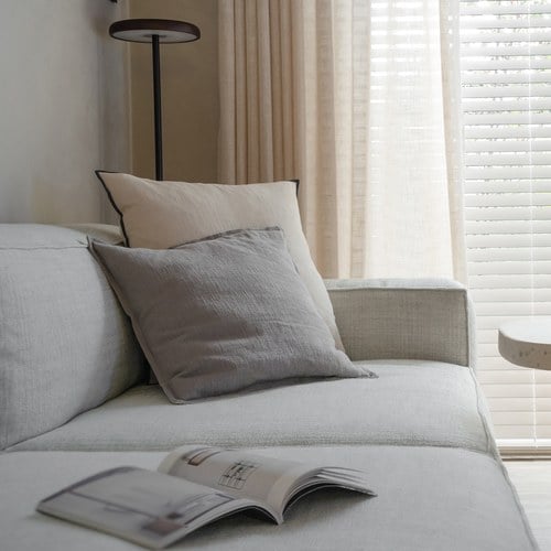 丹麥Tolv Baker積木布面沙發 (混麻灰)