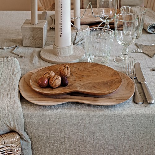 丹麥Tine K Home 豆形柚木托盤M