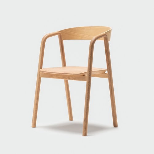 丹麥 Tolv Inlay圓柔扶手單椅 (橡木)