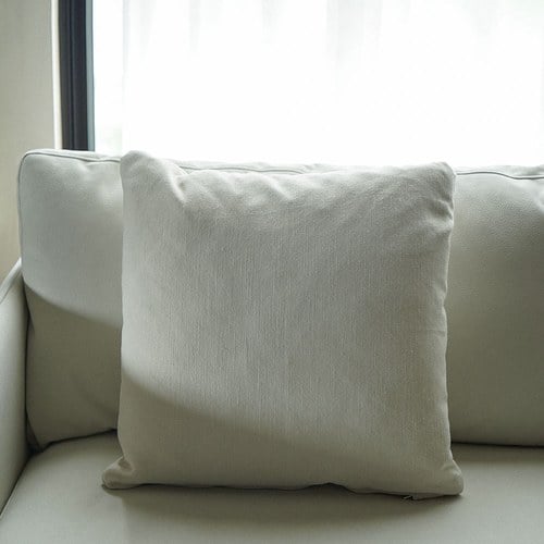 丹麥Tolv 沙發布面抱枕靠枕 (奶油白/50CM)