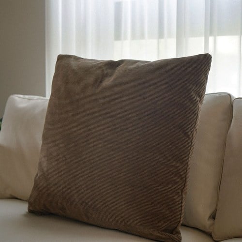 丹麥Tolv 沙發布面抱枕靠枕 (焙茶/60CM)