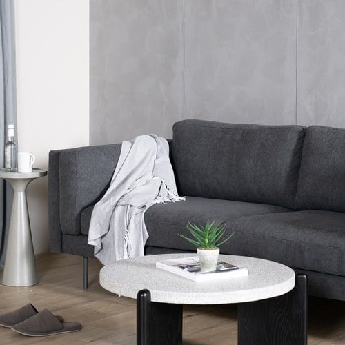 波蘭 Sits Sigge派皮酥塔三人沙發 (深灰)