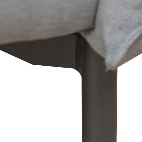 波蘭Sits Hugo金屬腳布面三人沙發 (亮灰G)