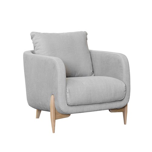 波蘭Sits Jenny棉花糖單人沙發(灰米)