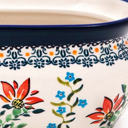 波蘭 Zaklady 紅火花季陶瓷盆栽 (長21公分)