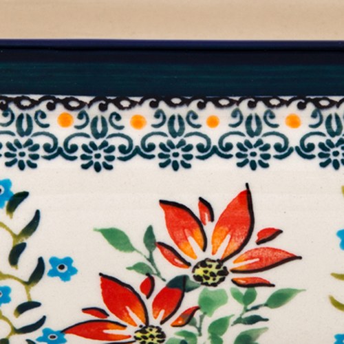 波蘭 Zaklady 紅火花季陶瓷盆栽 (長31公分)