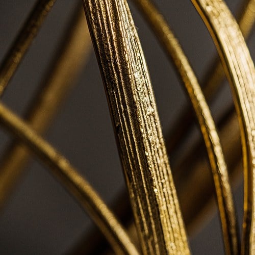 美國MichaelAram 黑色鳶尾花窗月拱門擺飾品