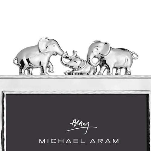 美國Michael Aram 溫馨家庭大象系列相框架(銀、4x6吋)