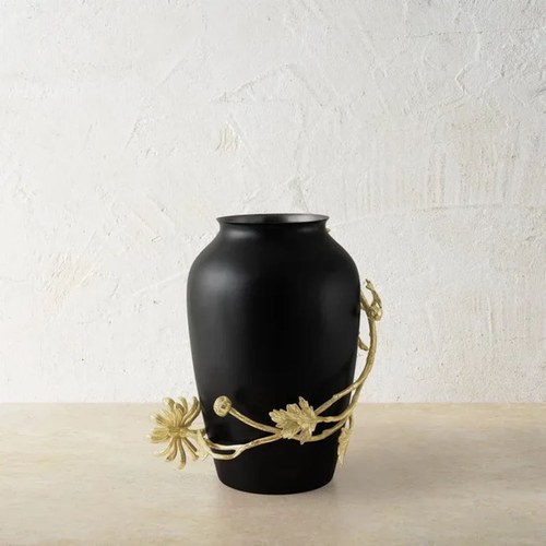 美國Michael Aram 黑金大理花中型花器