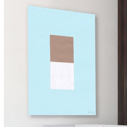 美國TwoPalms 峽谷流水方塊圖紋掛畫 (帆布、64公分)