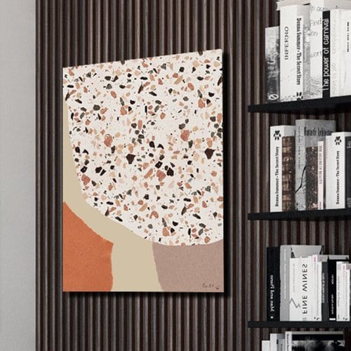 美國TwoPalms 峽谷砂石抽象拼貼掛畫 (64公分)