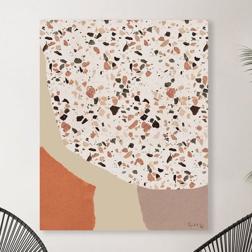 美國TwoPalms 峽谷砂石抽象拼貼掛畫 (64公分)