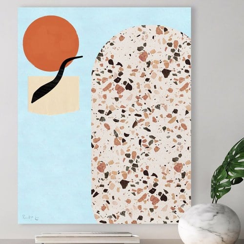 美國TwoPalms 峽谷流水圓拱圖紋掛畫 (64公分)