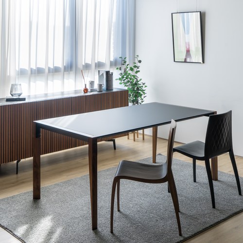 義大利HORM TANGO極致奈米可延伸餐桌 (黑、可延伸)