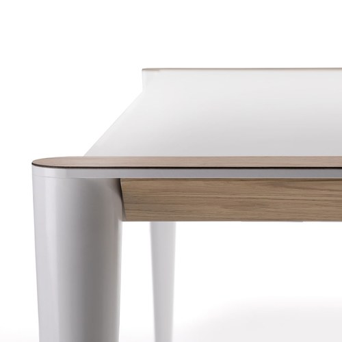 義大利HORM BOLERO奈米錐形腳可延伸餐桌 (白)