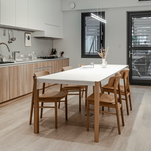 義大利HORM TANGO極致奈米可延伸餐桌 (白、可延伸)