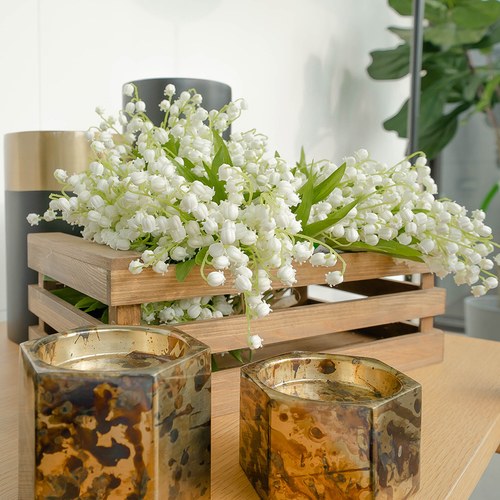 荷蘭Emerald人造植物 白色風鈴草