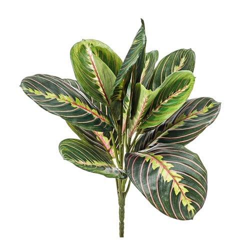 荷蘭Emerald人造植栽 紅脈豹紋竹芋 (長30公分)