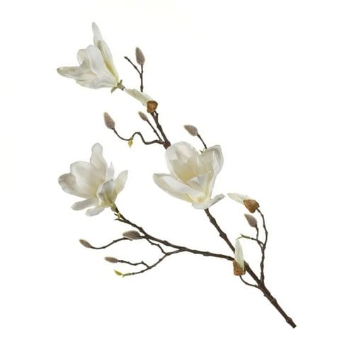 荷蘭Emerald人造花藝奶油木蘭 (長90公分)