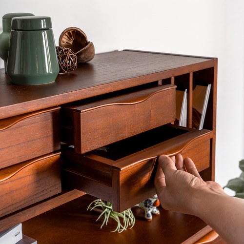 荷蘭HkLiving 復古微文青儲藏高櫃 (原木)