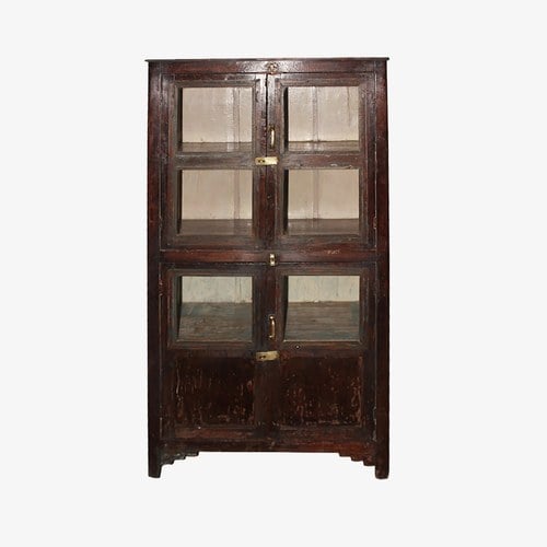 荷蘭RawMaterials 古色柚木四門高櫃 (高152公分)