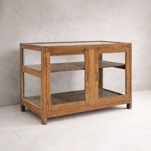 荷蘭RawMaterials 柚木雙門展示櫃