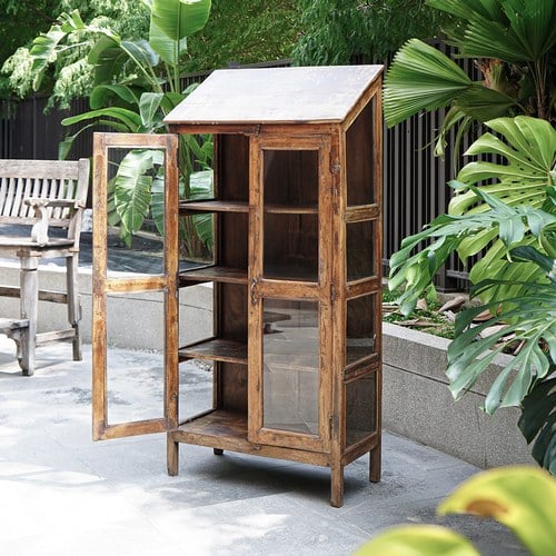 荷蘭RawMaterials 斜面古銅玻璃櫃 (高167公分)