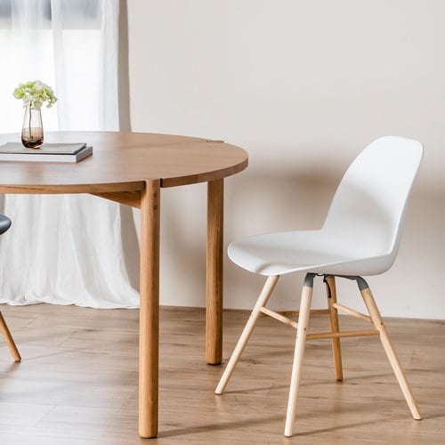 荷蘭Zuiver艾伯特簡約弧形單椅(白)