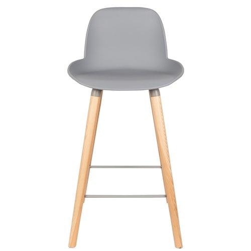 荷蘭Zuiver 艾伯特簡約弧形中島椅 (淺灰)