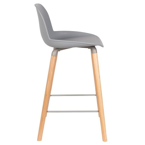 荷蘭Zuiver 艾伯特簡約弧形中島椅 (淺灰)