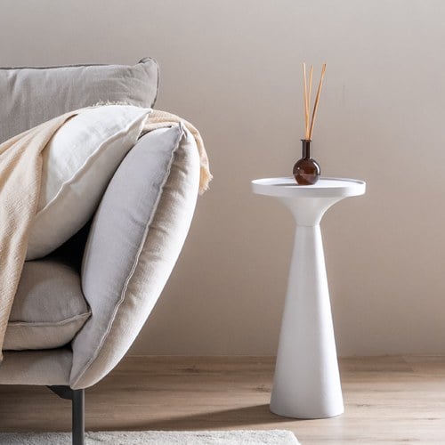 荷蘭Zuiver Floss時髦沙龍邊桌(白)