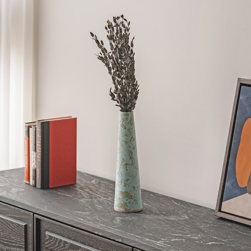 夏馬選物Shiamal Select暹羅藝術家手工花器 (地球、高33公分)