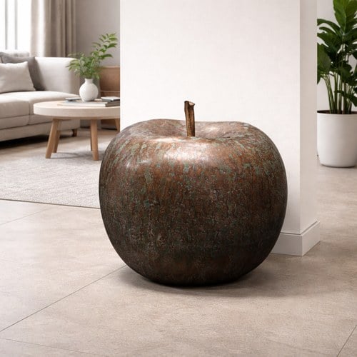 德國BULL&STEIN 青銅系列蘋果雕塑 (直徑60公分)