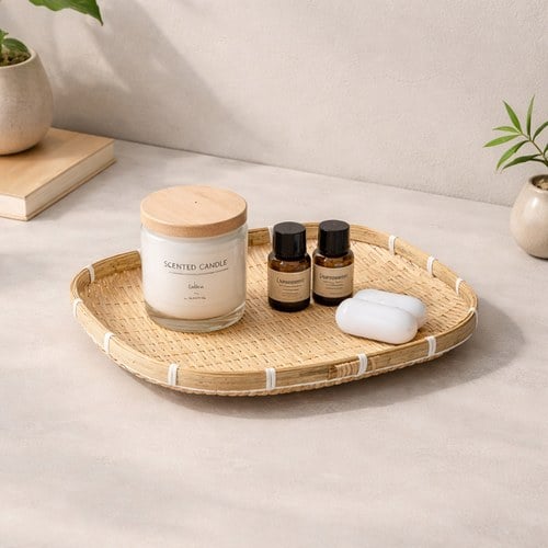 夏馬選物Shiamal Select 質樸農村竹編托盤