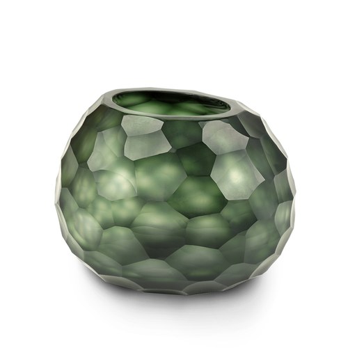 德國Guaxs玻璃燭台SOMBA系列(墨綠、高12公分)x高12公分